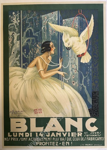 Rare Goblet 1923 Vintage Poster – Elegant Art Deco Design