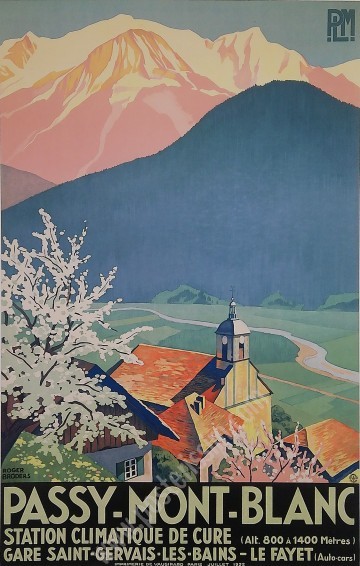 Affiche originale Passy Mont-Blanc 1932 – Roger Broders
