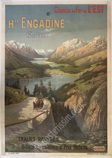 Vintage Poster by Hugo d’Alési – Haute Engadine (1900)