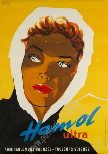 Vintage Hamol Ultra Poster – 1950s Sun-Kissed Elegance