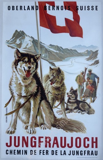 Vintage Poster Jungfraujoch 1946 – Swiss Alpine Tourism