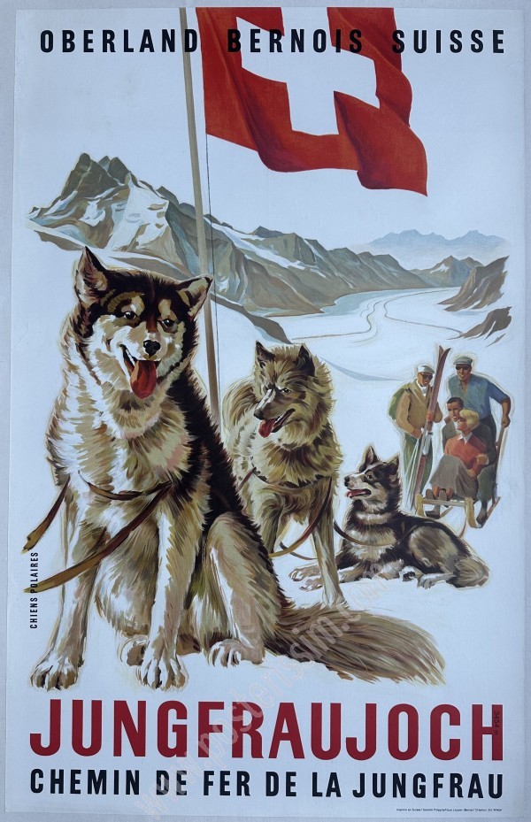 Vintage Poster Jungfraujoch 1946 – Swiss Alpine Tourism