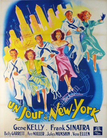 Vintage Poster On the Town – Gene Kelly & Sinatra (1949)