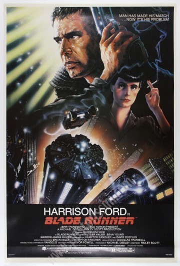 Affiche originale US Blade Runner 1982 – Très rare format 102 X 152 cm