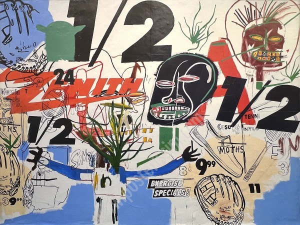 Original Basquiat Poster — Fondation Louis Vuitton Exhibition 2023