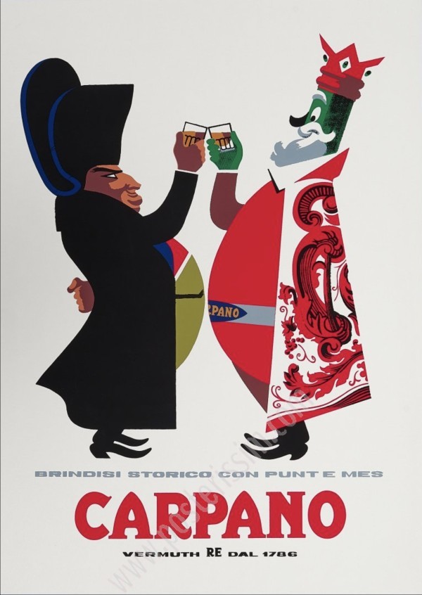 Affiche ancienne Carpano – Icône italienne du vermouth