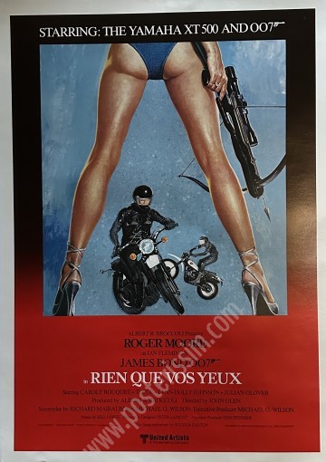 Original 1981 Yamaha XT 500 x James Bond Poster – Rare & Authentic