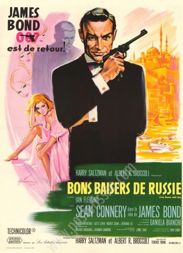 Original From Russia with Love Poster 120×160 – Rare James Bond 007