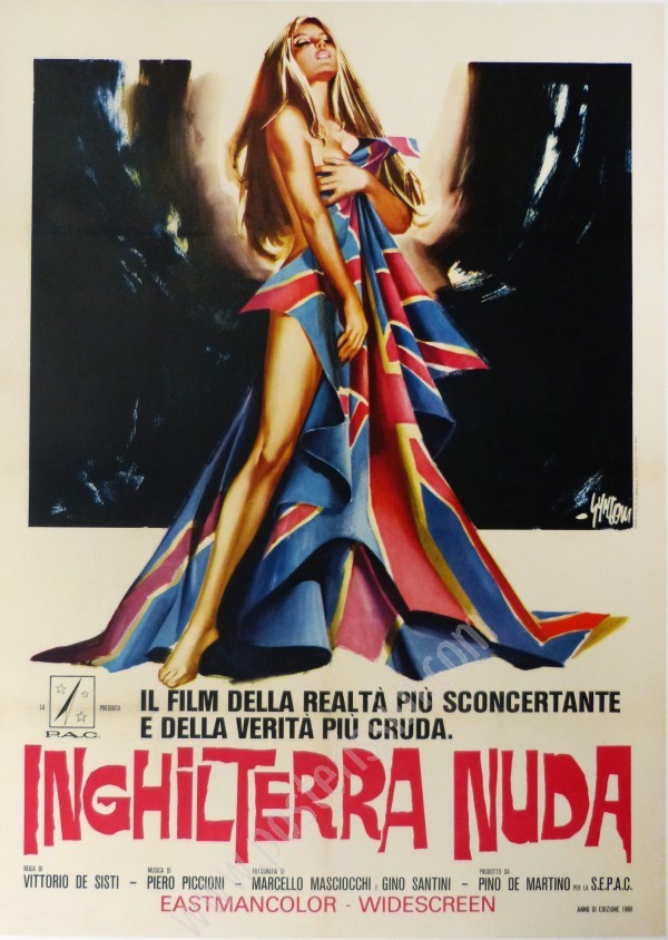 Affiche originale française L'Angleterre nue-posterissim