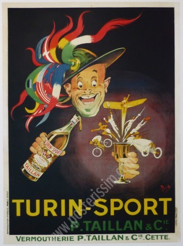 Affiche ancienne Turin-Sport – Mich, vers 1920 | Posterissim