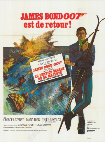 Affiche originale Au service secret de sa majesté-Lazenby-Posterissim