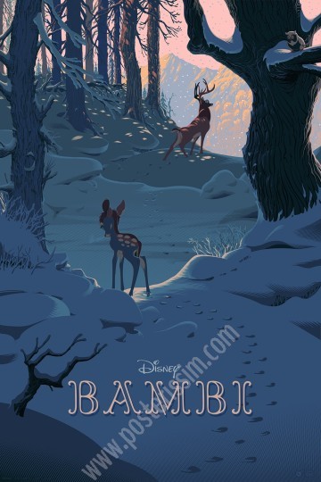 Affiche Bambi-posterissim