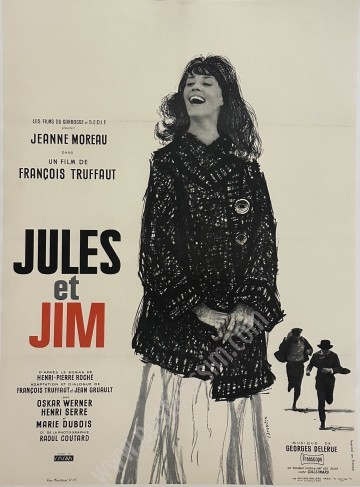 Affiche ancienne originale de Jules et Jim-posterissim