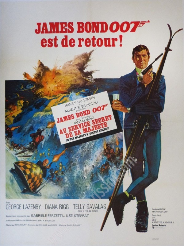 Original Poster At Her Majesty's Secret Service-Lazenby-Posterissim