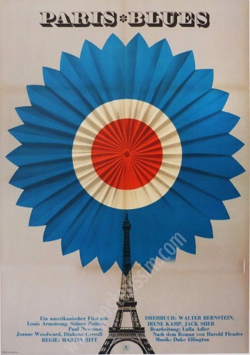 Paris Blues | Original East German Vintage Movie Poster 1970s