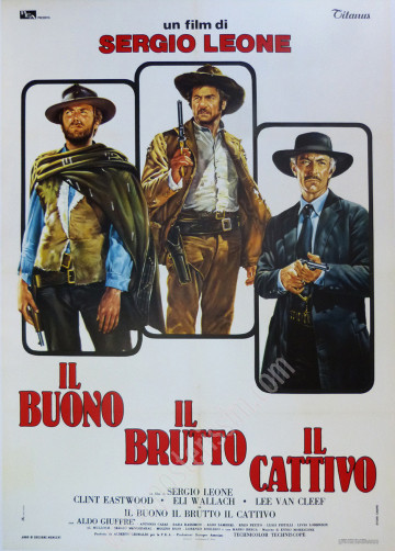 Rare Original Italian Poster – The Good, the Bad and the Ugly (1966)