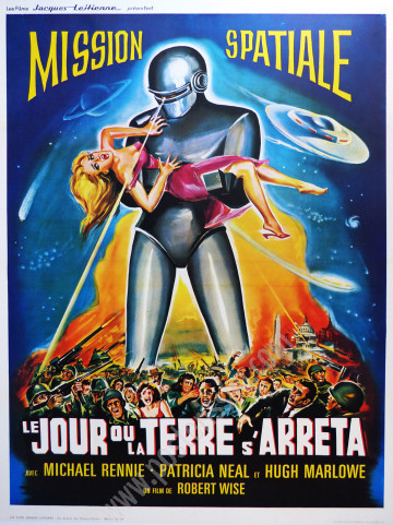 The Day the Earth Stood Still Vintage Poster (1960s) – Belinsky Artwork | Classic Sci-Fi Movie Poster