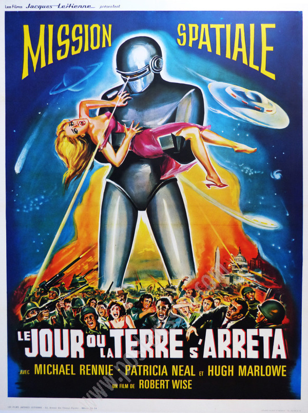 Affiche Vintage Le Jour où la Terre s’Arrêta (1960) – Belinsky | Film Culte SF Robert Wise