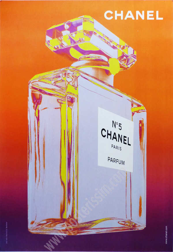 Affiche Chanel N°5 orange et violette | Posterissim