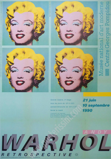 Andy Warhol Original Pompidou Poster 1990 | Posterissim