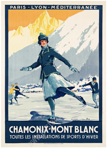 Chamonix 1924 – Original Winter Olympics Poster by Roger Soubie