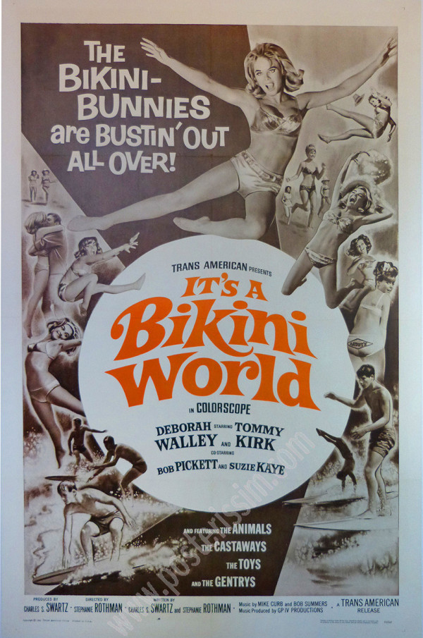 It’s a Bikini World 1967 – Affiche originale cinéma USA