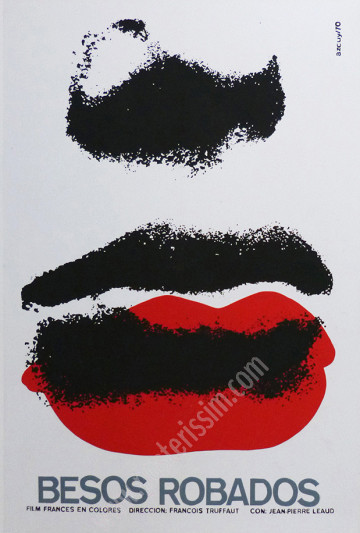 Besos robados – Affiche cubaine René Azcuy | Posterissim