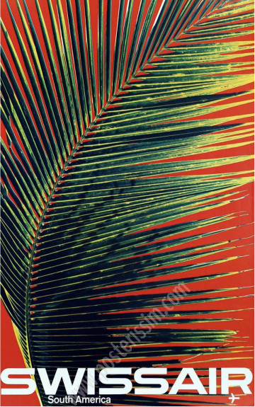 Swissair South America 1964 – Affiche originale Manfred Bingler