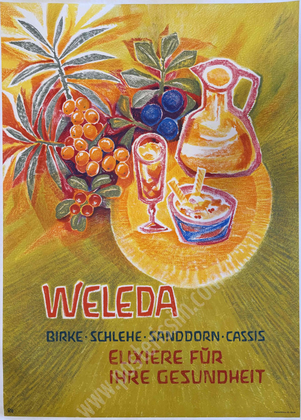 Affiche ancienne Weleda – Élixirs | Posterissim