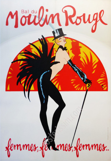 René Gruau – Bal du Moulin Rouge, Femmes femmes femmes