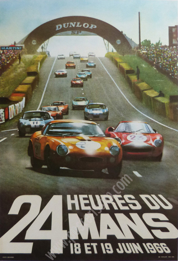 1966 Le Mans 24 Hours – Original Delourmel Poster