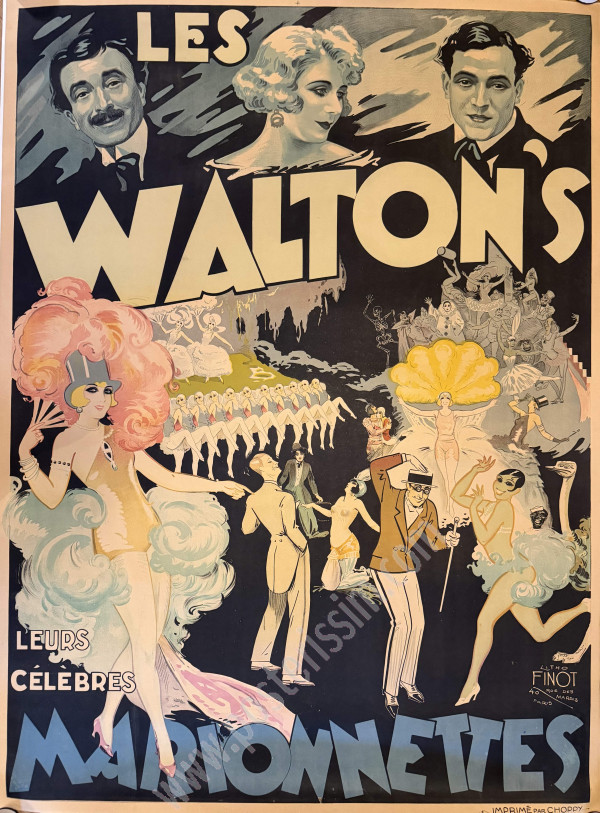 Les Walton’s c.1930 French Theatre Poster | Posterissim