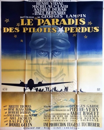 Affiche ancienne originale du film Le Paradis des Pilotes perdus-posterissim