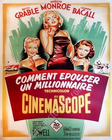 Affiche originale Comment épouser un millionnaire-posterissim