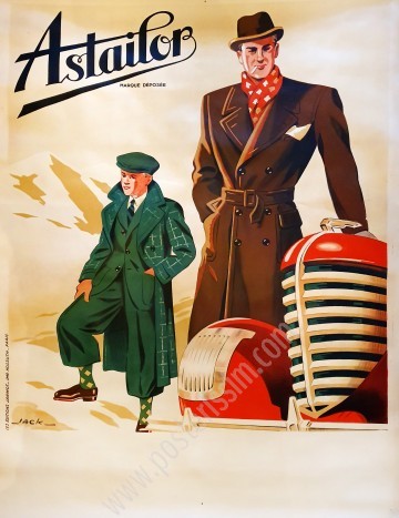 Affiche ancienne originale de publicité Astailorposterissim