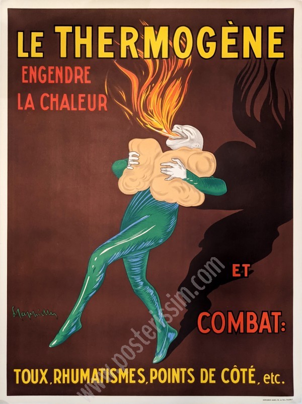 Affiche ancienne originale : Le thermogène, Leonetto Cappiello-posterissim