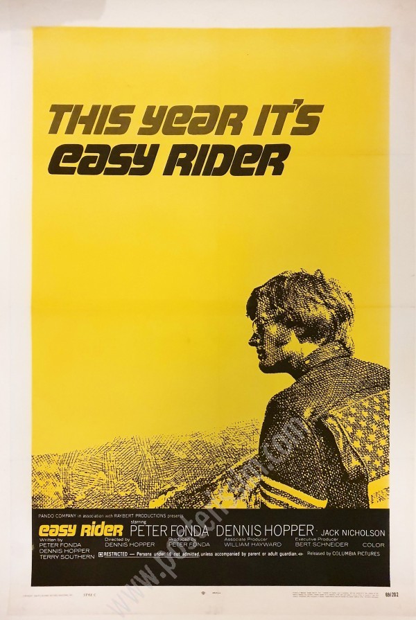 Affiche ancienne originale Esay Rider-posterissim