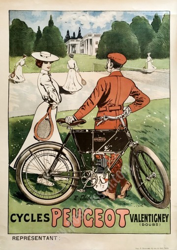 Affiche ancienne originale Cycles Peugeot-posterissim