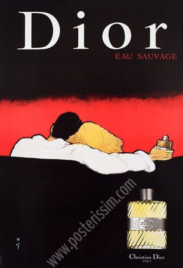 Original vintage poster Dior Eau Sauvage-posterissim