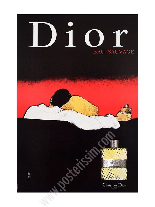 Original vintage poster Dior Eau Sauvage-posterissim