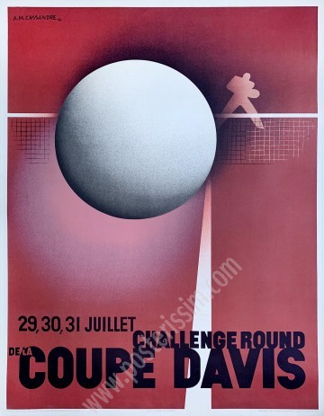 Affiche originale Coupe Davis 1932 - Challenge Round-posterissim