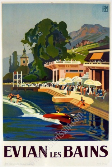 Original poster Evian les Bains PLM-posterissim