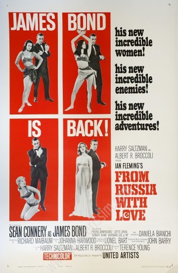 James Bond 1964 – Affiche US One Sheet par Chasman