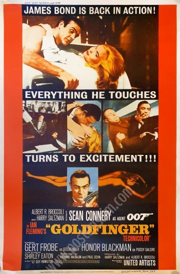 Affiche ancienne originale Goldfinger-posterissim