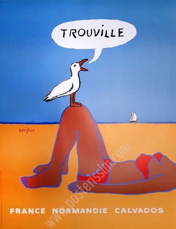 Affiche originale Trouville Savignac-Posterissim