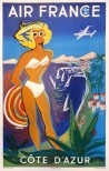 Affiche ancienne originale Air France Paris New York-posterissim