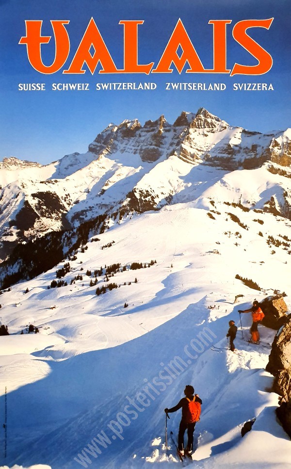 Affiche originale Suisse, le Valais-posterissim