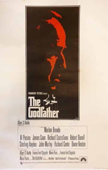 Affiche ancienne originale The Godfather-posterissim