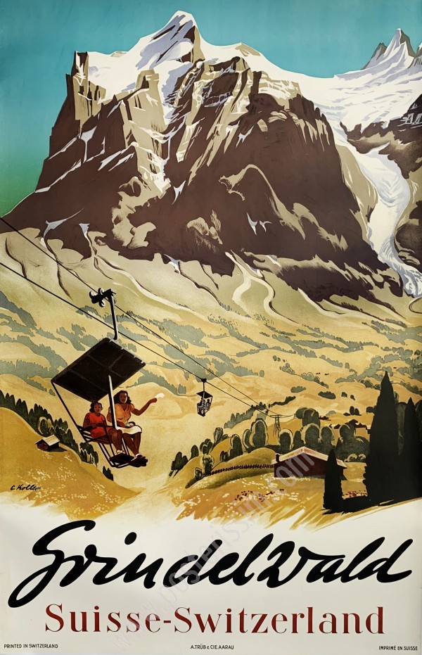 Affiche ancienne Suisse : Grindelwald-posterissim