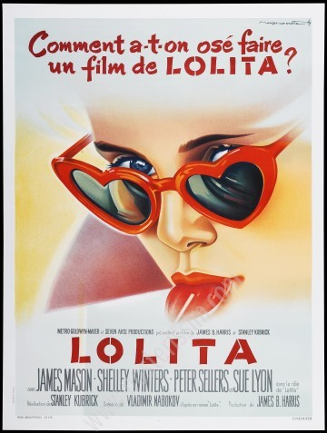 Affiche française Lolita de Kubrick-1962-Roger Soubie-Posterissim